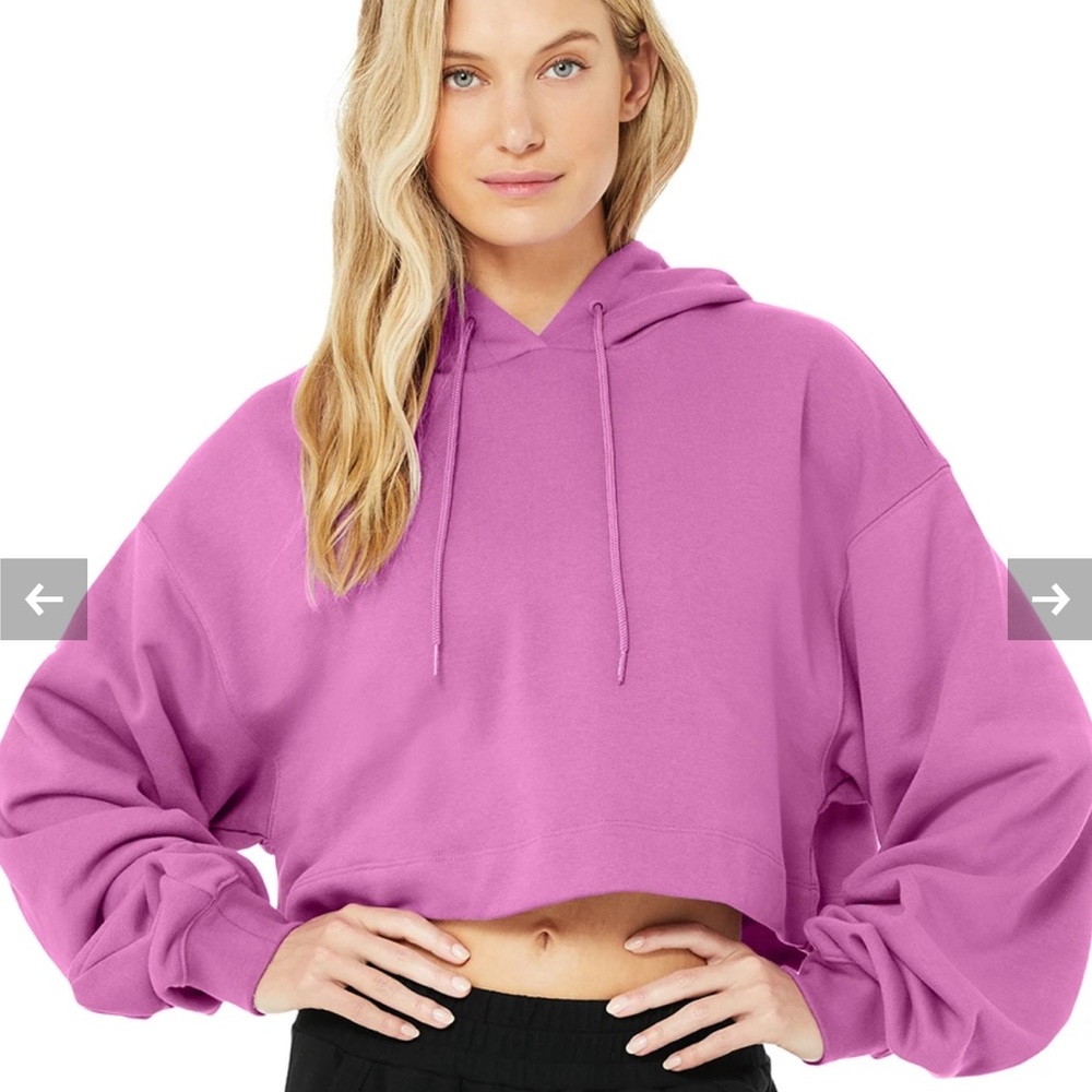 ALO brand “Bae Hoodie” size XS, cropped, SO CUTE!!